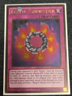 Yu Gi Oh TCG Ring of Destruction PGL2-EN063 Gold Rare 1st Edition NM - Image 1