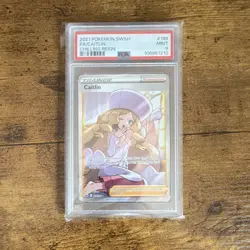Pokemon Caitlin Full Art Ultra Rare Trainer 189/198 Chilling Reign PSA 9 - Image 1