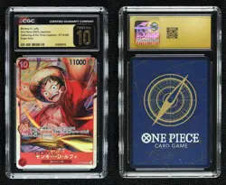 2023 One Piece Card Game: Ultra Deck: The Three Captains Monkey D Luffy CGC 10 - Image 3