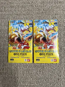 x2 Sealed One Piece Adventure On Kami’s Island Sleeved Booster Packs - Image 1