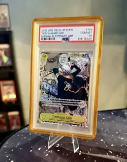 Trafalgar Law OP10-119 Royal Blood, Secret Rare Foil Manga Alt Art, PSA 10 - Image 1
