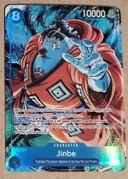 One Piece Jinbe Alt Art OP14-049 THE AZURE SEA'S SEVEN English NM - Image 1