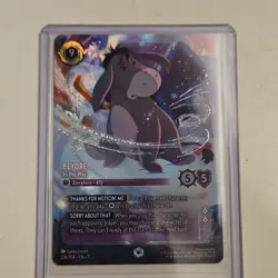Disney Lorcana TCG Eeyore - In the Way Into the Inklands Foil Full Art Rare - Image 1