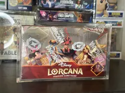 Disney Lorcana English Reign of Jafar Booster Box Sealed W/acrylic Case - Image 1