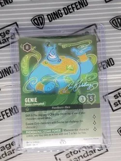 Genie - Powers Unleashed 20 D100 Alternate Art Disney100 Promo Lorcana Card - Image 1