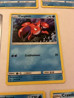Lot Of 11 Corphish and Crawdaunt Pokemon Cards - Image 4