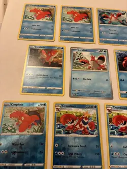 Lot Of 11 Corphish and Crawdaunt Pokemon Cards - Image 5