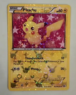 Pokemon Pikachu RC7/RC25 Legendary Treasures Radiant Collection Holo Card 2013 - Image 1