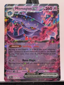 Pokemon Card Mismagius Ex 036/094 Phantasmal Flames Double Rare Holo NM - Image 1