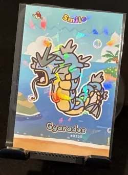 Limited Edition Full Art Rare Smile Gyarados Pokemon Card Database #0130 ✨ - Image 1