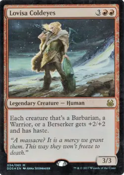 Lovisa Coldeyes FOIL Mind vs. Might NM/VLP Red Mythic Rare MAGIC MTG CARD - Image 1