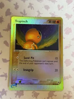 Trapinch Reverse HOLO 82/100 EX Sandstorm E Series Near MINT Pokemon Card Reader - Image 1