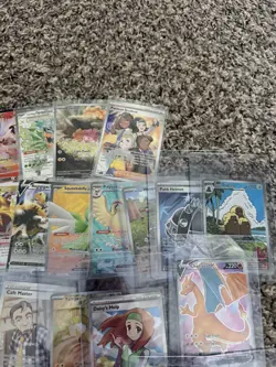 Pokemon TCG 30 Card Lot of Trainers, Full Arts, V's Etc English Various Sets NM - Image 1