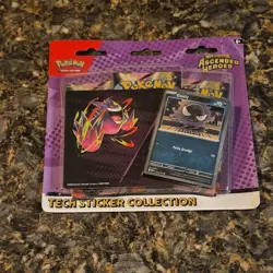 Pokemon TCG Mega Evolution Ascended Heroes Foil Promo Gastly Card & Sticker Set - Image 1