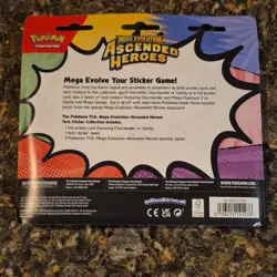 Pokemon TCG Mega Evolution Ascended Heroes Foil Promo Gastly Card & Sticker Set - Image 2