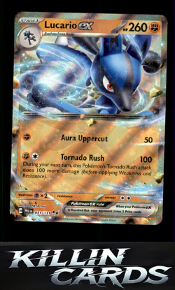 Lucario ex 051/131 Pokemon Double Rare SV: Prismatic Evolutions Card NM - Image 1