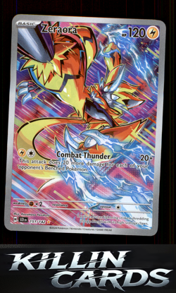 Zeraora - 151/142 151/142 Pokemon Illustration Rare SV07: Stellar Crown Card NM - Image 1