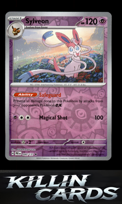 Reverse Holofoil Sylveon 040/131 Pokemon Rare SV: Prismatic Evolutions Card NM - Image 1