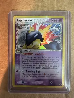 Typhlosion Delta Species 12/101 Ex Dragon Frontiers Holo Pokemon Card - Image 1