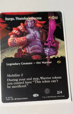 Zurgo, Thunder's Decree (Borderless) Tarkir: Dragonstorm Regular - Image 1