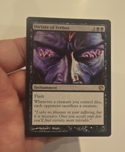 Dictate of Erebos Journey into Nyx Enchantment Rare Black Regular English - Image 1