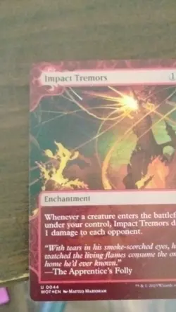 Magic: The Gathering Impact Tremors Enchantment Red Wilds of Eldraine U 0044 - Image 1