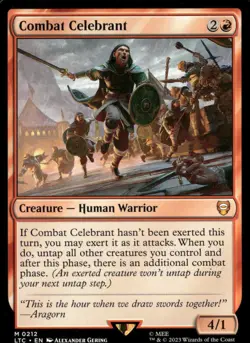 Combat Celebrant 212 Commander: The Lord of the Rings: Magic: The Gathering NM - Image 1