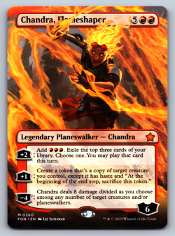 Chandra, Flameshaper Borderless Planeswalker - Foundations - MTG - Image 1