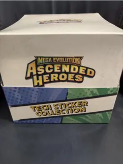 Pokemon TCG: Ascended Heroes Tech Sticker Collection Display Case Factory Sealed - Image 1