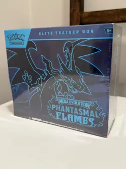 Pokemon TCG Mega Evolution Phantasmal Flames Elite Trainer Box ETB New Sealed - Image 1