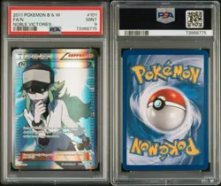 Pokemon N Full Art Trainer 101/101 Noble Victories PSA 9 Ultra Rare Holo - Image 3