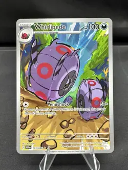 Pokemon tcg Whirlipede Sv: Black Bolt Illustration Rare Holo 133/086 Stage 1 10… - Image 1