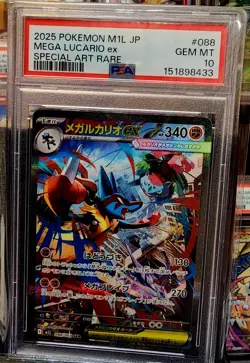 The Pokemon Company | M1L Mega Lucario ex 088/063 Special Art Rare Holo JPN PSA… - Image 1