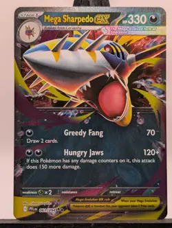 Mega Sharpedo EX Phantasmal Flames (061/094) 2025 Pokemon - Image 1