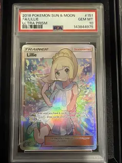 2018 Pokemon Sun & Moon Ultra Prism #151 FA Lillie PSA 10 GEM MINT - Image 1
