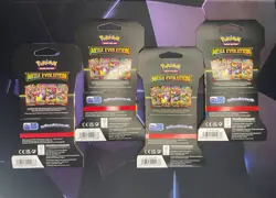 Pokemon TCG: Mega Evolution Sleeved Booster Pack Art Set (x4 packs) - SEALED! - Image 2