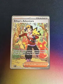 Pokemon Ethan's Adventure - 236/182 Destined Rivals Special Illustration Trainer - Image 1
