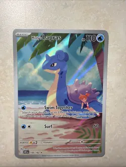 Pokemon TCG Misty's Lapras Destined Rivals 194/182 Illustration Rare - Image 1