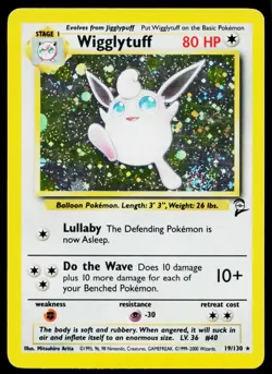 2000 Pokemon Gaming Set 2 Wigglytuff #19/130 Holo - Image 1