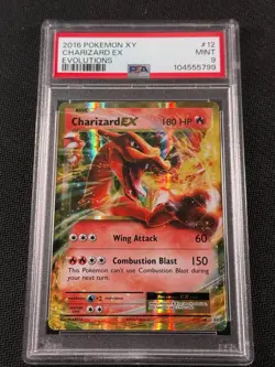 2016 Pokemon XY Charizard EX Evolutions #12 PSA 9 - Image 1
