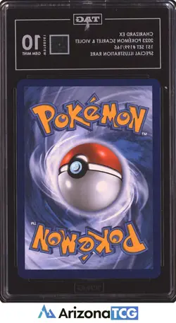 Pokemon 2023 Charizard ex 199/165 SIR Scarlet & Violet 151 GEM MINT TAG 10 - Image 2
