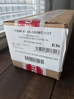 2025 Pokemon Mega Evolution Enhanced Booster Box Case ME-01 NEW SEALED - Image 1