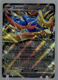 Zacian ex 2025 Pokemon TCG #198 Scarlet & Violet Black Star Promo Holo - Image 1