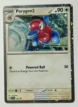 Pokemon TCG - Porygon2 - Scarlet & Violet Black Star Promo SVP138 En Cosmo Holo - Image 3
