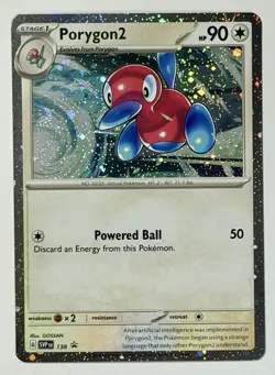 Pokemon TCG - Porygon2 - Scarlet & Violet Black Star Promo SVP138 En Cosmo Holo - Image 4