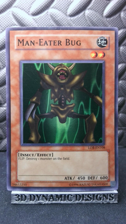 | Yugioh Man-Eater Bug LOB-EN108 Super Legend Of Blue Eyes EN Vintage NM/VLP | - Image 1