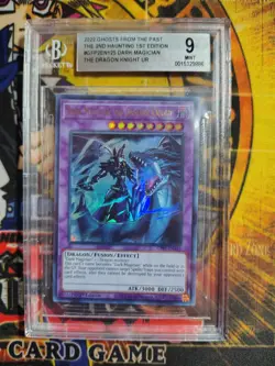 Yu-Gi-Oh! Dark Magician The Dragon Knight Ghosts from the Past Ultra Rare BGS 9 - Image 1