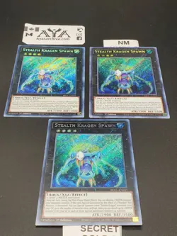 3x Stealth Kragen Spawn BROL-EN031 Secret Rare 1st Edition - NM - YUGIOH - Image 1