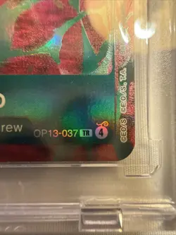 One Piece OP15 Roronoa Zoro OP13-037 TR Foil - (Treasure Rare) English - Image 4