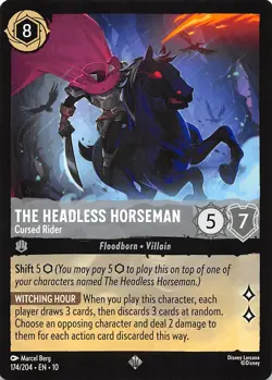 The Headless Horseman Cursed Rider 174/204 Whispers in the Well Disney Lorcana - Image 1